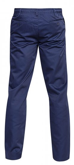 D555 Basilio Pants with elasticated waist Navy - Farkut ja housut - Miesten isot farkut ja isot housut W40-W70
