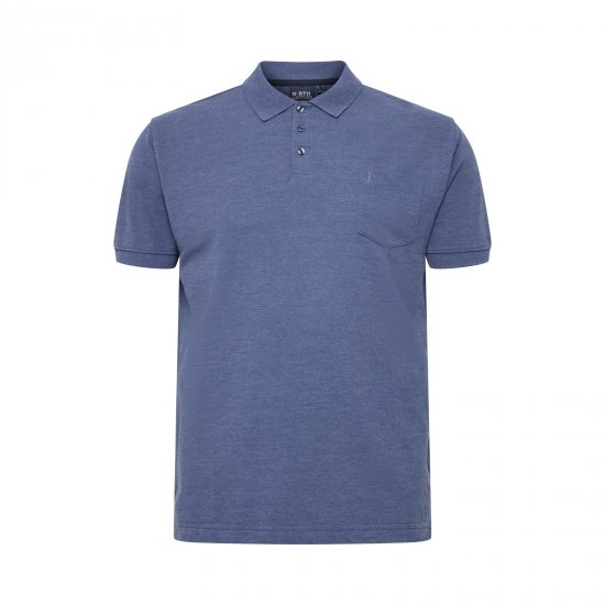 North Latitude Polo Blue Melange - Pikeepaidat - Miesten isot pikeepaidat
