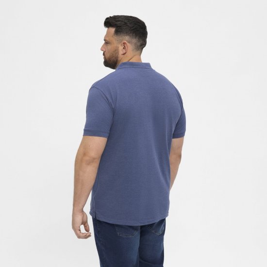 North Latitude Polo Blue Melange - Pikeepaidat - Miesten isot pikeepaidat
