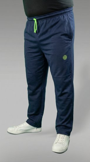 20 Nodi Libeccio Long Leg Sports Pants in Combed Cotton Jersey Navy - Collegehousut ja collegeshortsit - Miesten Isot collegehousut ja collegeshortsit