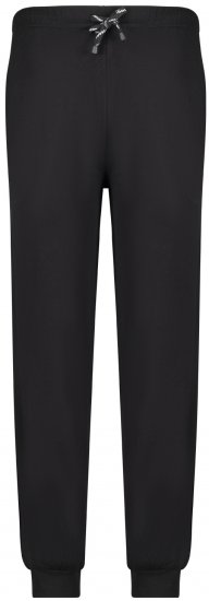 Adamo Jakob Pyjama Pants with Cuffs Black - Alusvaatteet & uimavaatteet - Miesten Isot alusvaatteet 