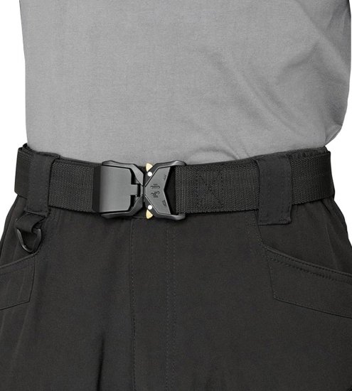 D555 Dale Tactical Stretch Webbing Belt with Heavy Duty Quick Release Buckle Black - Vyöt - Pitkät vyöt W40-W70/2XL-8XL