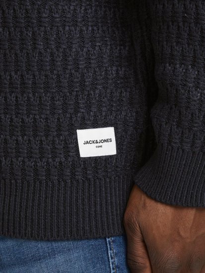 Jack & Jones JCOBRANDON Knit Black - Hupparit ja collegepaidat - Miesten hupparit ja collegepaidat isot koot