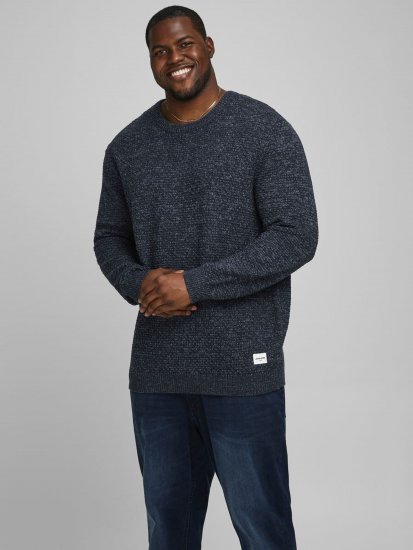Jack & Jones JCOBRANDON Knit Navy Blazer - Hupparit ja collegepaidat - Miesten hupparit ja collegepaidat isot koot
