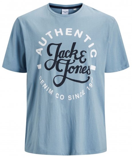 Jack & Jones JJMOON T-shirt Faded Denim - T-paidat - Isot T-paidat 2XL – 14XL