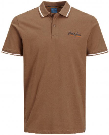 Jack & Jones JORPAUL TONS Polo shirt Biege - Pikeepaidat - Miesten isot pikeepaidat