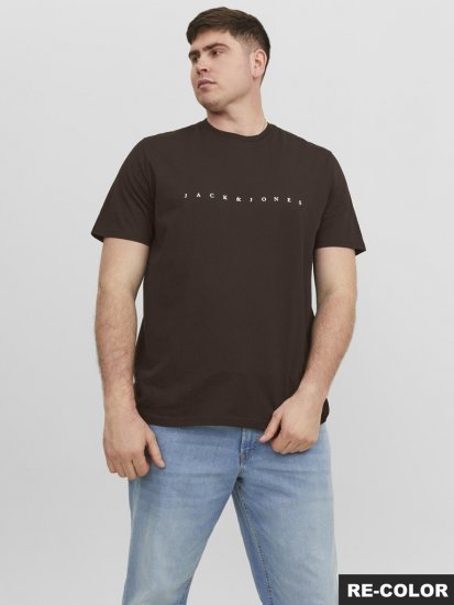 Jack & Jones STAR T-shirt Brown - T-paidat - Isot T-paidat 2XL – 14XL