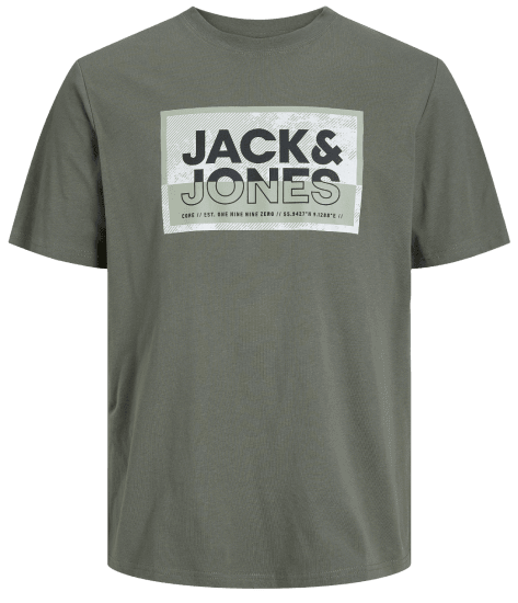 Jack & Jones JCOLOGAN T-Shirt Agave Green - T-paidat - Isot T-paidat 2XL – 14XL