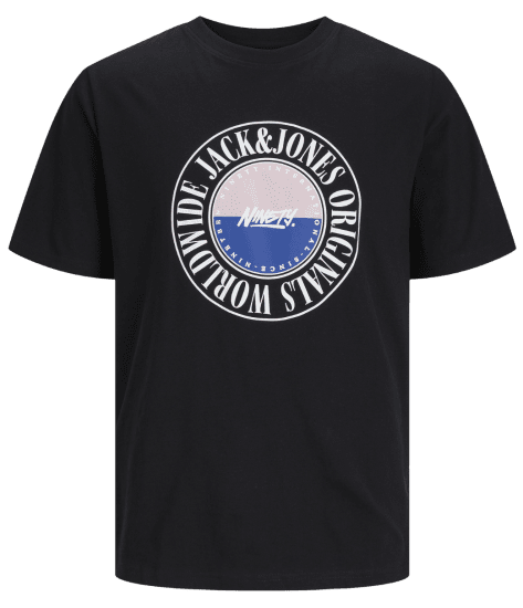 Jack & Jones JORCOBIN T-Shirt Black - T-paidat - Isot T-paidat 2XL – 14XL