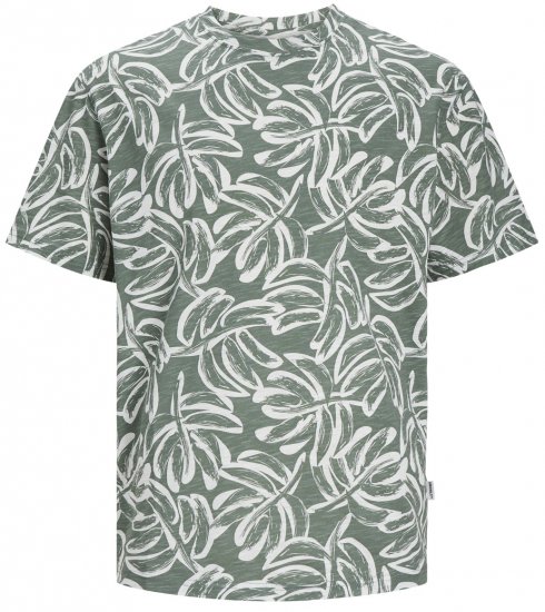 Jack & Jones JORLAFAYETTE AOP T-Shirt Laurel Wreath - T-paidat - Isot T-paidat 2XL – 14XL