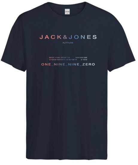 Jack & Jones JCORIOT T-Shirt Navy Blazer - T-paidat - Isot T-paidat 2XL – 14XL