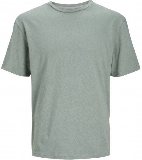 Jack & Jones JPRCC SOFT Linen Blend T-Shirt Lily Pad - T-paidat - Isot T-paidat 2XL – 14XL