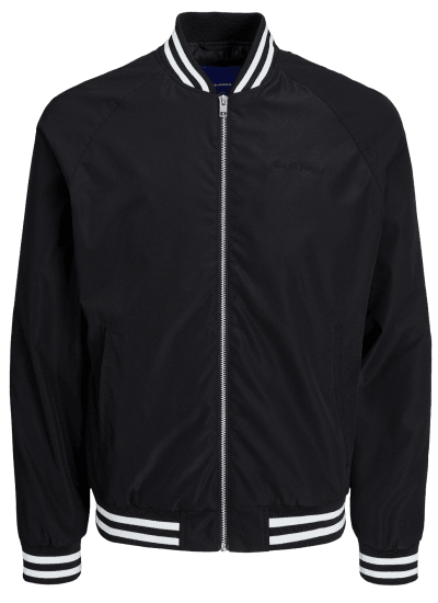 Jack & Jones JORLUCCA BOMBER Jacket Black - Takit - Miesten Takit, isot koot – 2XL – 12XL