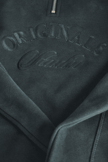 Jack & Jones Bleecker Branding High Neck Sweatshirt Forest River - Hupparit ja collegepaidat - Miesten hupparit ja collegepaidat isot koot