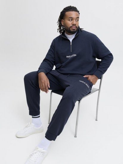 Jack & Jones Vesterbro verryttelyasu tummansininen - Hupparit ja collegepaidat - Miesten hupparit ja collegepaidat isot koot