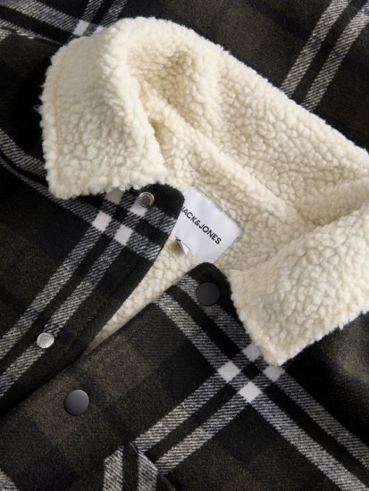 Jack & Jones Zac Teddy Paitatakki Vihreä - Takit - Miesten Takit, isot koot – 2XL – 12XL