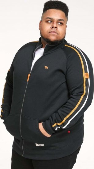 D555 MARSTON Zip Through Sweatshirt - Hupparit ja collegepaidat - Miesten hupparit ja collegepaidat isot koot