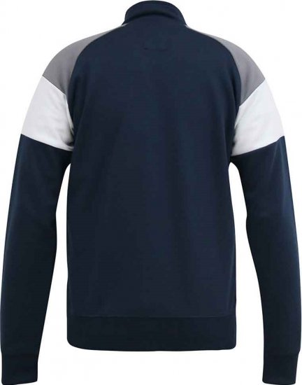 D555 JEFFREY Couture Zip Through Sweatshirt Navy - Hupparit ja collegepaidat - Miesten hupparit ja collegepaidat isot koot
