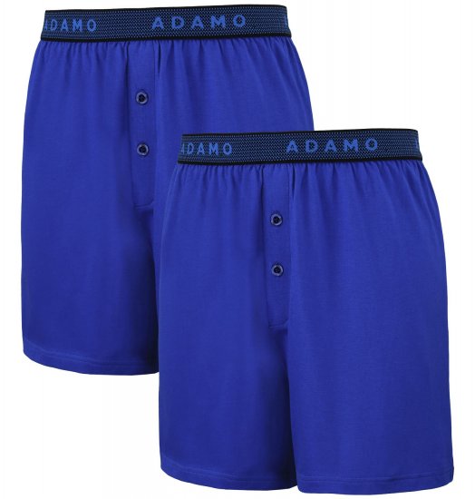 Adamo Jonas Boxershorts Royal Blue 2-pack - Alusvaatteet & Uimavaatteet - Miesten Isot alusvaatteet 