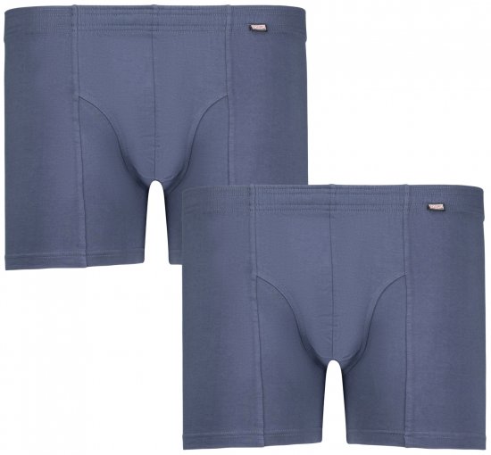 Adamo Jack Boxer shorts 2-pack Denim Blue - Alusvaatteet & Uimavaatteet - Miesten Isot alusvaatteet 
