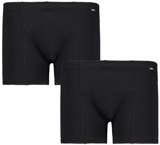Adamo Jack Boxer shorts 2-pack Black - Alusvaatteet & Uimavaatteet - Miesten Isot alusvaatteet 