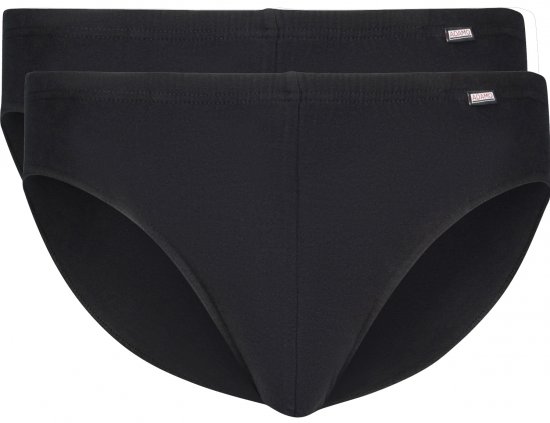Adamo Jones Briefs 2-pack Black - Alusvaatteet & Uimavaatteet - Miesten Isot alusvaatteet 