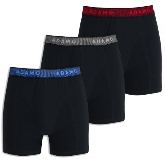Adamo Jerry Maxi Boxers 702 Black 3-pack - Alusvaatteet & Uimavaatteet - Miesten Isot alusvaatteet 