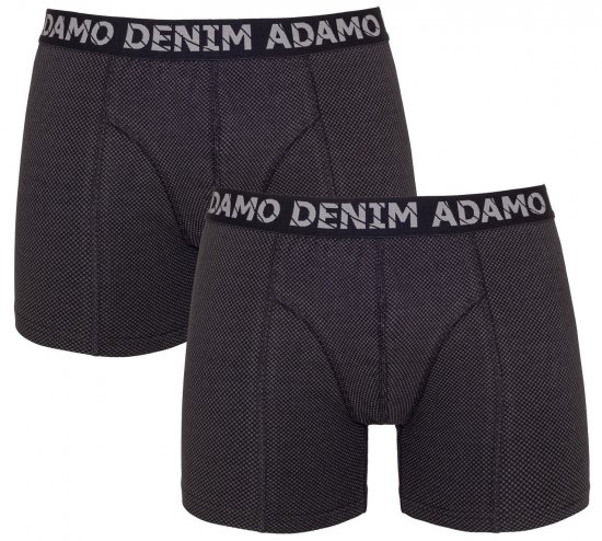 Adamo Julian Maxi Boxers Black 2-pack - Alusvaatteet & uimavaatteet - Miesten Isot alusvaatteet 