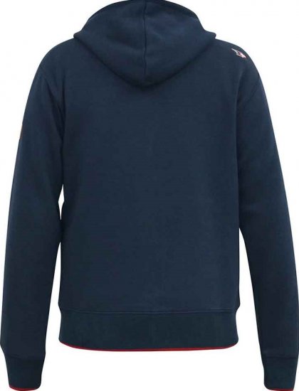 D555 WORCESTER Full Zip Hoody With Brooklyn Chest Print - Hupparit ja collegepaidat - Miesten hupparit ja collegepaidat isot koot
