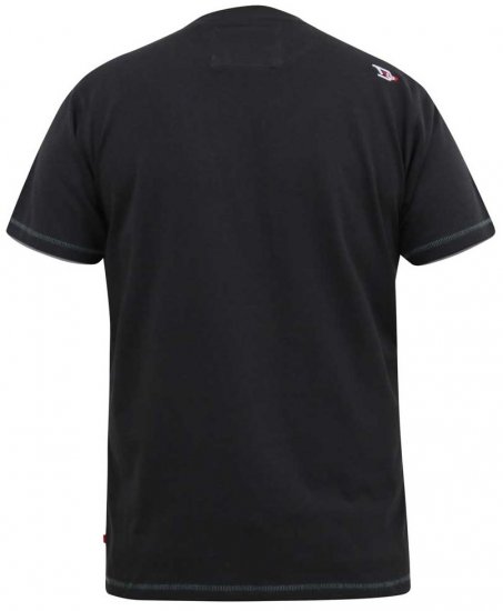 D555 CORTEX California Snake Printed Crew Neck T-Shirt Washed Black - T-paidat - Isot T-paidat 2XL – 14XL