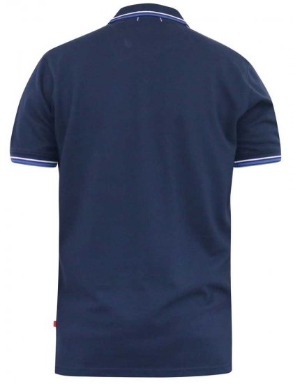 D555 SALFORD 1 Pique Polo Navy - Pikeepaidat - Miesten isot pikeepaidat