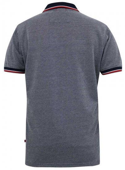 D555 KEMSTON Birds Eye Pique Polo Navy/White - Pikeepaidat - Miesten isot pikeepaidat