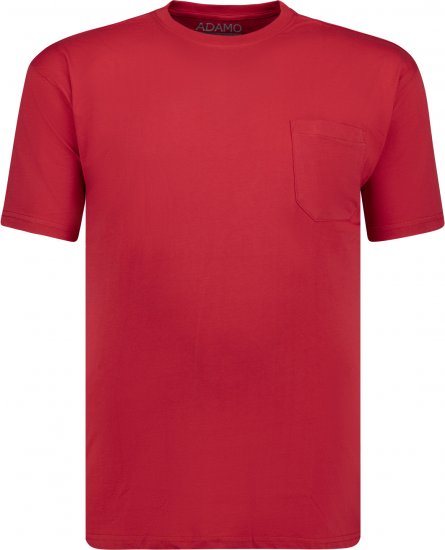 Adamo Kody Regular fit T-shirt with Pocket Red - T-paidat - Isot T-paidat 2XL – 14XL