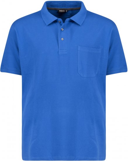 Adamo Klaas Regular fit Polo Shirt with Pocket Azur Blue - Pikeepaidat - Miesten isot pikeepaidat