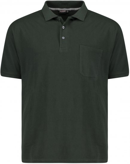 Adamo Klaas Regular fit Polo Shirt with Pocket Pine Green - Pikeepaidat - Miesten isot pikeepaidat