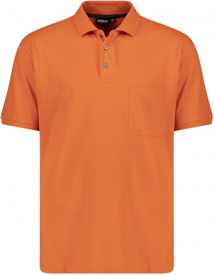Adamo Klaas Regular fit Polo Shirt with Pocket Orange - Pikeepaidat - Miesten isot pikeepaidat