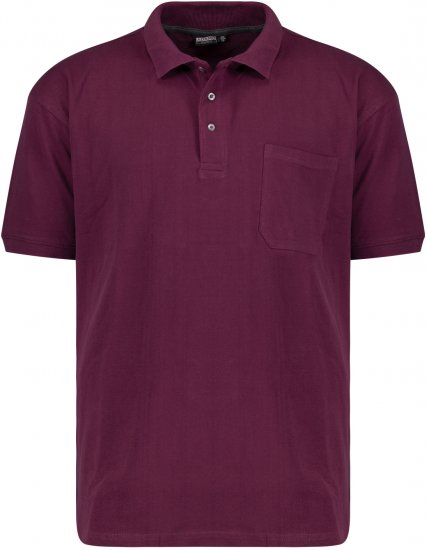 Adamo Klaas Regular fit Polo Shirt with Pocket Blackberry - Pikeepaidat - Miesten isot pikeepaidat