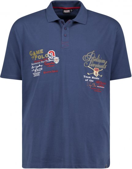 Adamo DURBAN Regular fit Polo Shirt Navy - Pikeepaidat - Miesten isot pikeepaidat