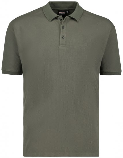 Adamo Stephan Waffelpique Poloshirt Olive Green - Pikeepaidat - Miesten isot pikeepaidat