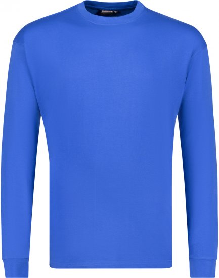 Adamo Floyd Comfort fit Long sleeve T-shirt Royal Blue - T-paidat - Isot T-paidat 2XL – 14XL