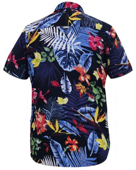 D555 TOBY Multi Colour Hawaiian AO Print Shirt - Kauluspaidat - Miesten isot kauluspaidat 2XL – 8XL