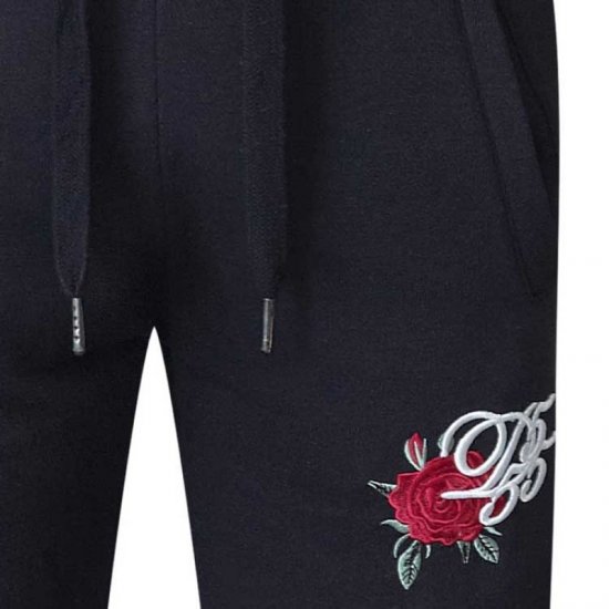 D555 Matt Fashion Sweatpants Black - Collegehousut ja collegeshortsit - Miesten Isot collegehousut ja collegeshortsit
