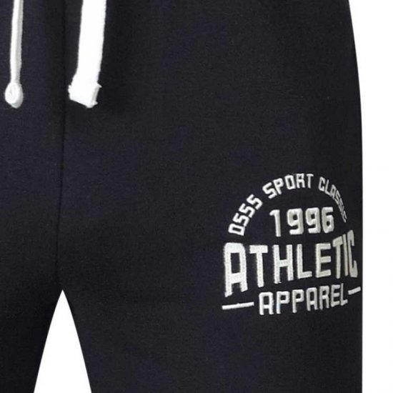 D555 Tony Sweatpants Black - Collegehousut ja collegeshortsit - Miesten Isot collegehousut ja collegeshortsit