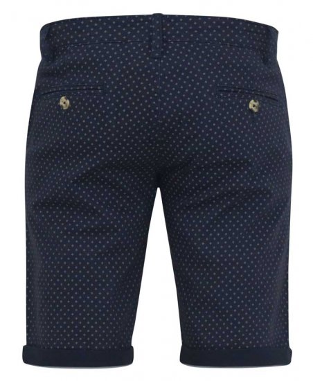 D555 DUDLEY AO Printed Stretch Chino Shorts Navy - Shortsit - Shortsit, isot koot – W40-W60
