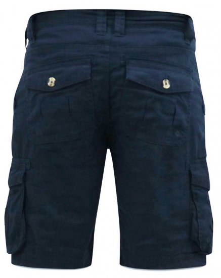 D555 RODNEY Cotton Cargo Shorts Navy - Shortsit - Shortsit, isot koot – W40-W60