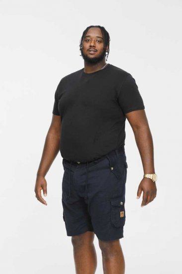 D555 RODNEY Cotton Cargo Shorts Navy - Shortsit - Shortsit, isot koot – W40-W60