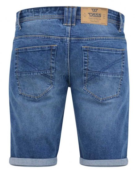 D555 JONES Stretch Denim Shorts Blue Stonewash - Shortsit - Shortsit, isot koot – W40-W60