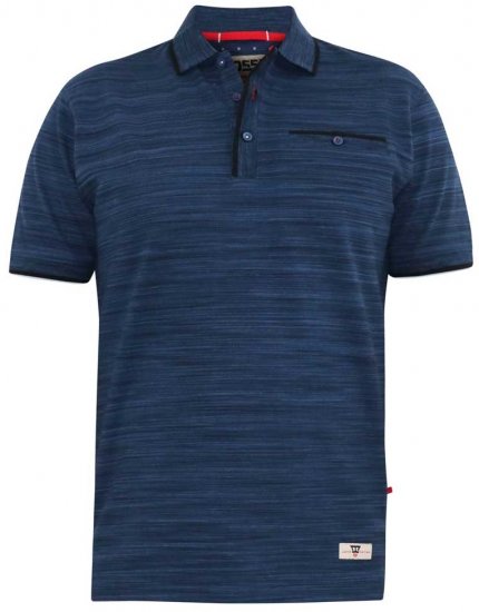 D555 FOXLEY Pique Reno Polo Navy - Pikeepaidat - Miesten isot pikeepaidat