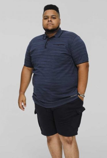 D555 FOXLEY Pique Reno Polo Navy - Pikeepaidat - Miesten isot pikeepaidat