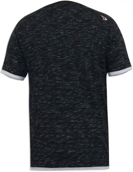 D555 DARREN Skull Printed T-Shirt With Double Layer On Hem & Cuff Black Reno - T-paidat - Isot T-paidat 2XL – 14XL